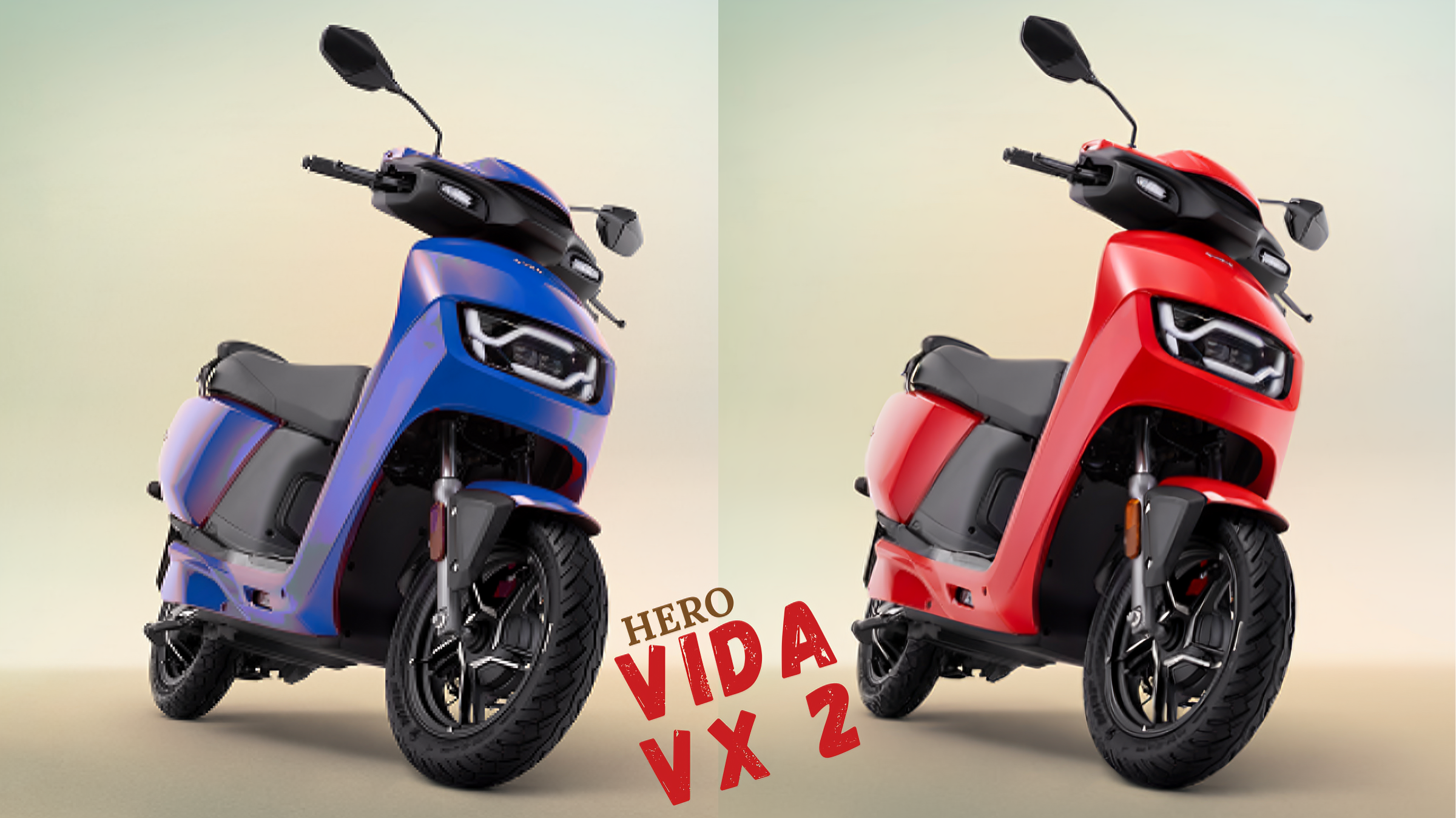 Hero Vida VX2 electric scooter in two stunning colors – full specs and features