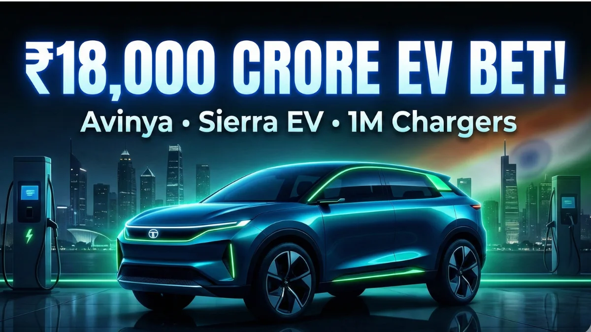 Tata Motors announces ₹18,000 crore EV investment with Avinya brand and Sierra EV launch in India