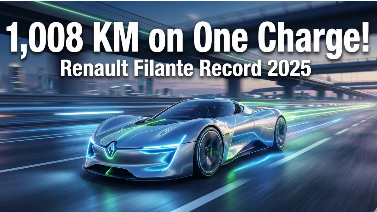 Renault Filante Record 2025 electric concept sets new EV efficiency record by covering 1,008 km on a single charge