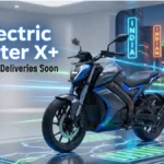 Ola Electric Roadster X+ electric motorcycle with Bharat Cell battery