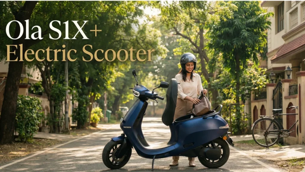 Ola S1X Plus electric scooter in everyday riding use