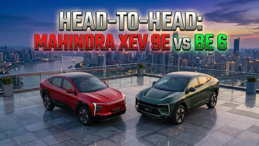 Mahindra BE 6 and XEV 9e electric SUV design comparison in real driving conditions