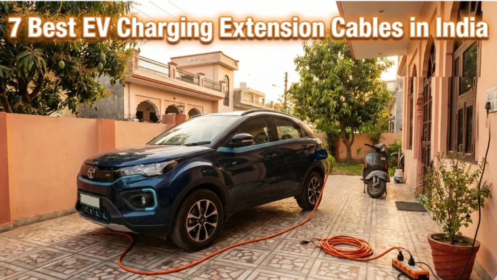 Best EV Charging Extension cable used for charging an electric car at home in India safely