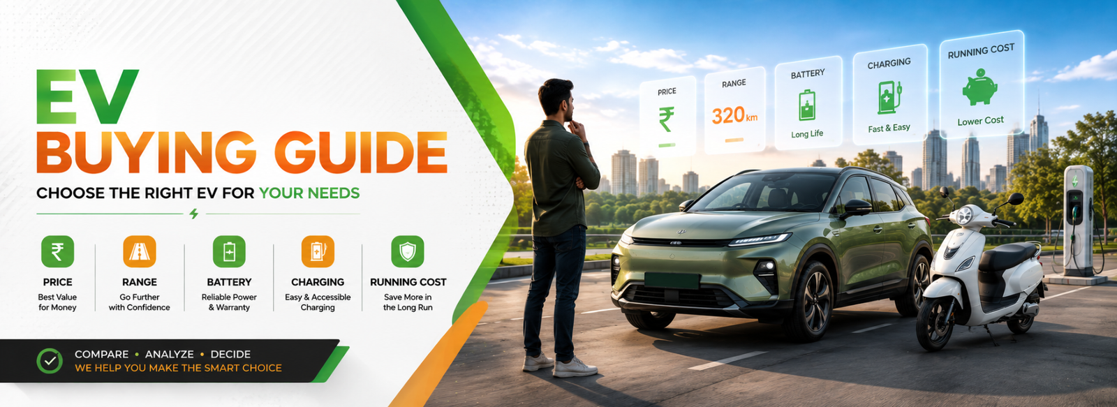 EV Buying Guide India - Compare electric cars, bikes and scooters
