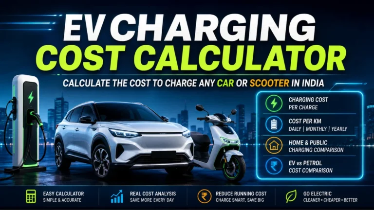EV Charging Cost Calculator: Cost to Charge in India