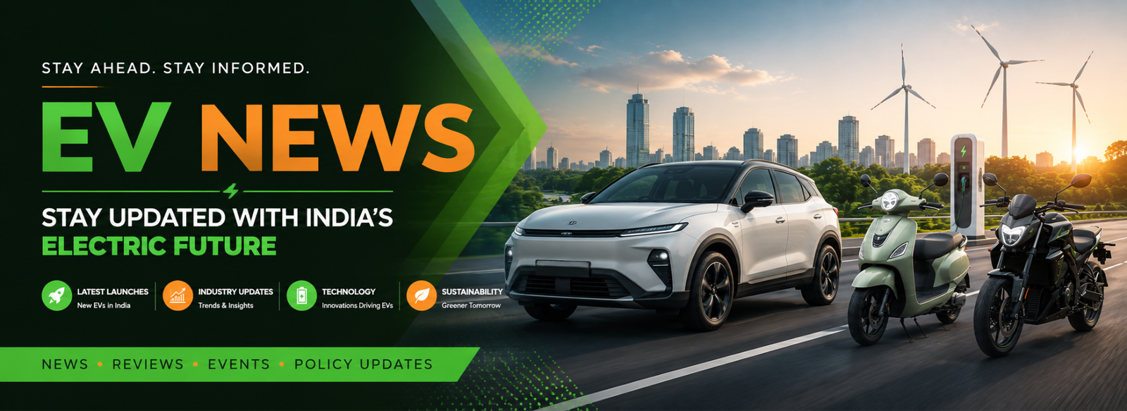 EV News India - Latest electric vehicle news, launches and updates