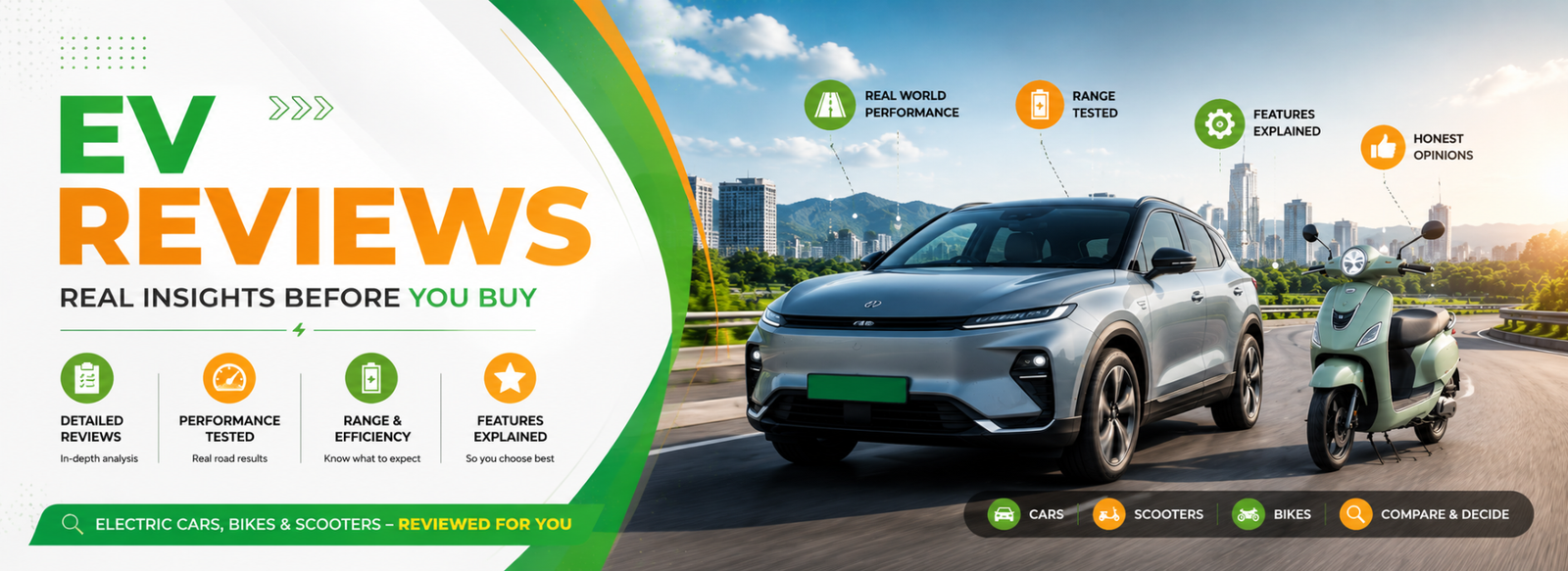 EV Reviews India - Electric car, bike and scooter reviews