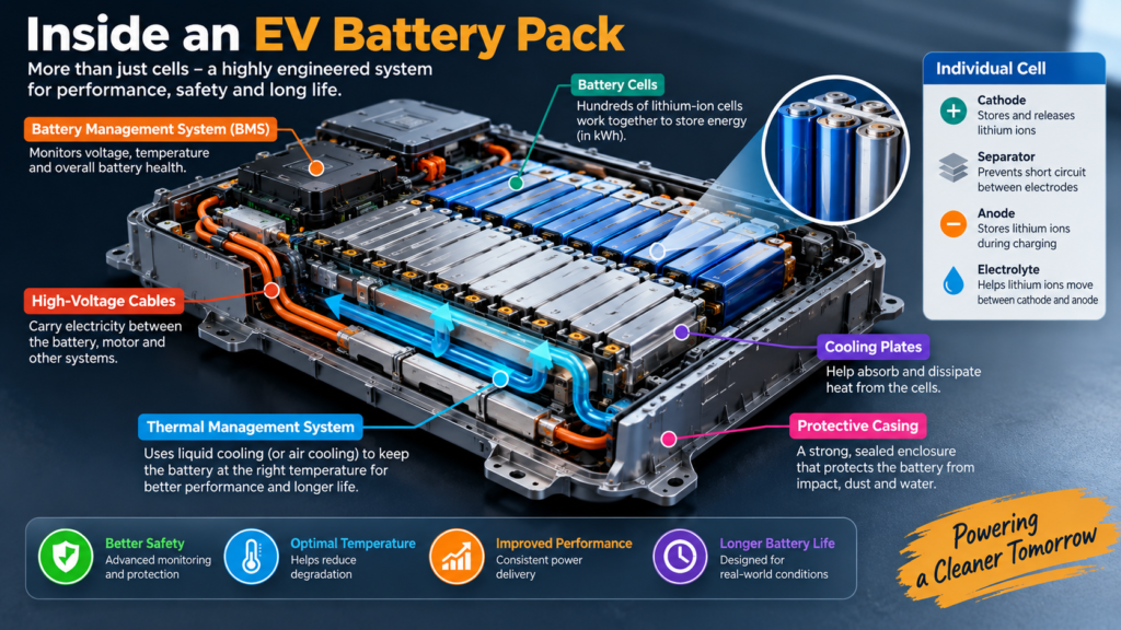 EV battery degradation in India with lithium-ion cells and battery cooling system